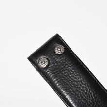 将图片加载到图库查看器，CHROME HEARTS クロムハーツ 1.5 BELT STRAP 1.5インチ レザーベルトストラップ サイズ30 ホースシュー シルバー925 美品 中古 4a005742