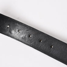 将图片加载到图库查看器，CHROME HEARTS クロムハーツ 1.5 BELT STRAP 1.5インチ レザーベルトストラップ サイズ30 ホースシュー シルバー925 美品 中古 4a005742
