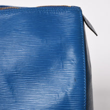 将图片加载到图库查看器，LOUIS VUITTON ルイヴィトン ボストンバッグ エピ M42965 キーポル50 ブルー レザー PVC ゴールド金具 美品 中古 4a005775