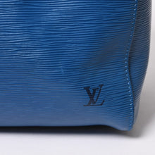 将图片加载到图库查看器，LOUIS VUITTON ルイヴィトン ボストンバッグ エピ M42965 キーポル50 ブルー レザー PVC ゴールド金具 美品 中古 4a005775