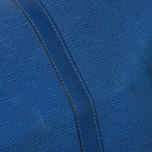将图片加载到图库查看器，LOUIS VUITTON ルイヴィトン ボストンバッグ エピ M42965 キーポル50 ブルー レザー PVC ゴールド金具 美品 中古 4a005775