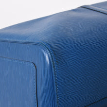 将图片加载到图库查看器，LOUIS VUITTON ルイヴィトン ボストンバッグ エピ M42965 キーポル50 ブルー レザー PVC ゴールド金具 美品 中古 4a005775