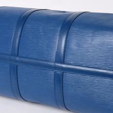 将图片加载到图库查看器，LOUIS VUITTON ルイヴィトン ボストンバッグ エピ M42965 キーポル50 ブルー レザー PVC ゴールド金具 美品 中古 4a005775