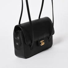 Load the image into the gallery viewer. New and unused CHANEL Small Flap Bag One Shoulder Bag AS6130 Random Number Coco Mark Caviar Skin Black Used 4a005870