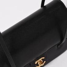 Load the image into the gallery viewer. New and unused CHANEL Small Flap Bag One Shoulder Bag AS6130 Random Number Coco Mark Caviar Skin Black Used 4a005870