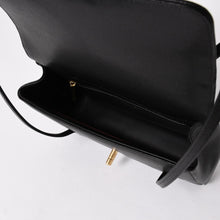 Load the image into the gallery viewer. New and unused CHANEL Small Flap Bag One Shoulder Bag AS6130 Random Number Coco Mark Caviar Skin Black Used 4a005870