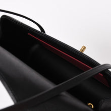 Load the image into the gallery viewer. New and unused CHANEL Small Flap Bag One Shoulder Bag AS6130 Random Number Coco Mark Caviar Skin Black Used 4a005870