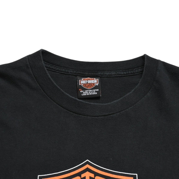 HARLEY DAVIDSON ハーレーダヴィッドソン 90's 半袖Tシャツ サイズXL ブラック コットン 1996年製 古着 美品 中古 4a005849