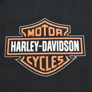 HARLEY DAVIDSON ハーレーダヴィッドソン 90's 半袖Tシャツ サイズXL ブラック コットン 1996年製 古着 美品 中古 4a005849