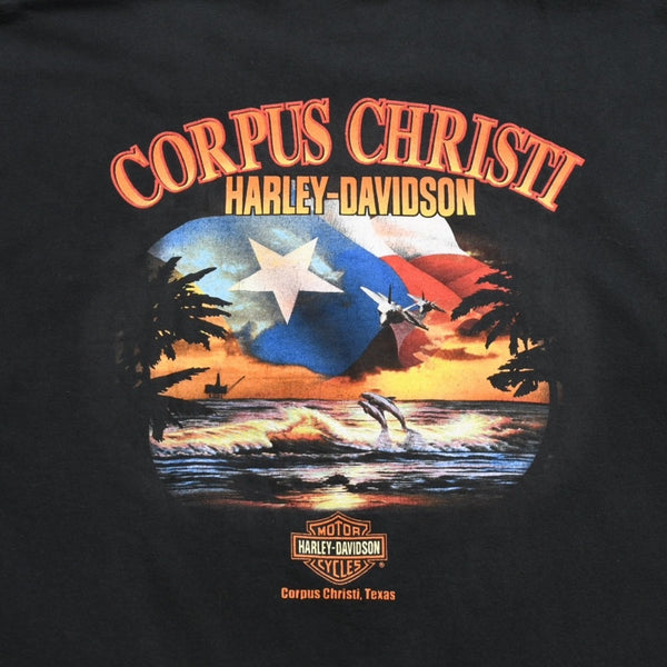 HARLEY DAVIDSON ハーレーダヴィッドソン 90's 半袖Tシャツ サイズXL ブラック コットン 1996年製 古着 美品 中古 4a005849