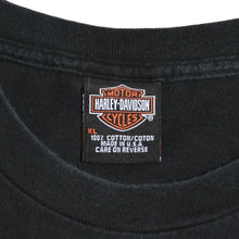画像をギャラリービューアに読み込む, HARLEY DAVIDSON ハーレーダヴィッドソン 90's 半袖Tシャツ サイズXL ブラック コットン 1996年製 古着 美品 中古 4a005849