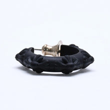 画像をギャラリービューアに読み込む, 新品未使用品 CHROME HEARTS クロムハーツ ラバー RUBBER HOOP CROSS SML クロスバンドフープシリコンピアス 重量0.69 ブラック 中古 4a005749