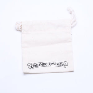 新品未使用品 CHROME HEARTS クロムハーツ ラバー RUBBER HOOP CROSS SML クロスバンドフープシリコンピアス 重量0.69 ブラック 中古 4a005749