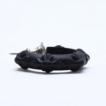 画像をギャラリービューアに読み込む, 新品未使用品 CHROME HEARTS クロムハーツ ラバー RUBBER HOOP CROSS SML クロスバンドフープシリコンピアス 重量0.71 ブラック 中古 4a005751