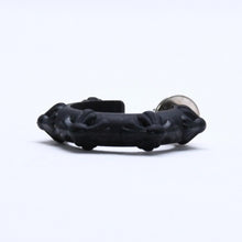 画像をギャラリービューアに読み込む, 新品未使用品 CHROME HEARTS クロムハーツ ラバー RUBBER HOOP CROSS SML クロスバンドフープシリコンピアス 重量0.71 ブラック 中古 4a005751