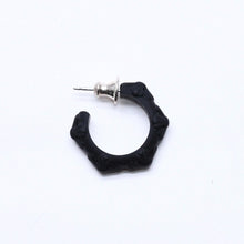 画像をギャラリービューアに読み込む, 新品未使用品 CHROME HEARTS クロムハーツ ラバー RUBBER HOOP CROSS SML クロスバンドフープシリコンピアス 重量0.71 ブラック 中古 4a005748