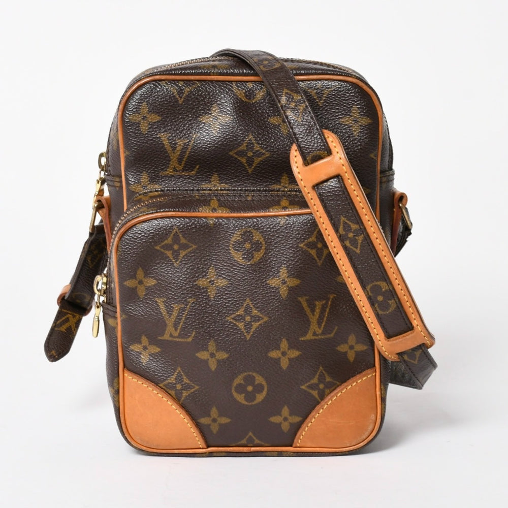LOUIS VUITTON ルイヴィトン アマゾン ショルダーバッグ M45236 モノグラム PVC レザー ブラウン 美品 中古 4a005671