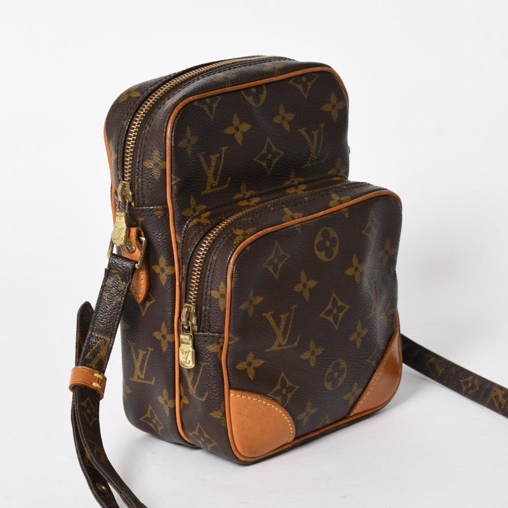 LOUIS VUITTON ルイヴィトン アマゾン ショルダーバッグ M45236 モノグラム PVC レザー ブラウン 美品 中古 4a005671