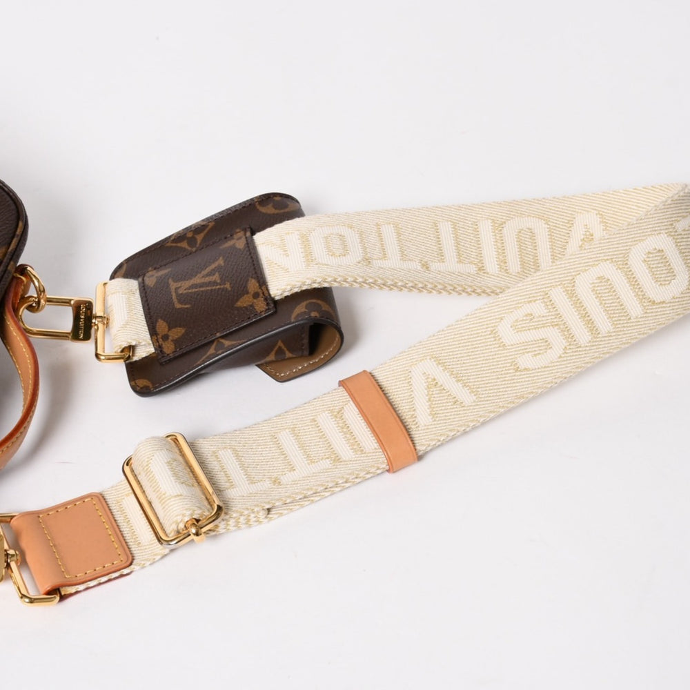 極美品 LOUIS VUITTON ルイヴィトン モノグラム ユーティリティ クロスボディ M80446 ショルダーバッグ ブラウン ゴールド金具 中古 4a005654