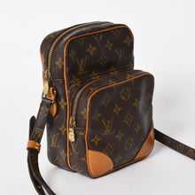 将图片加载到图库查看器，LOUIS VUITTON ルイヴィトン アマゾン ショルダーバッグ M45236 モノグラム PVC レザー ブラウン 美品 中古 4a005671