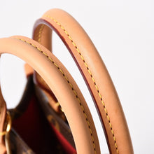 将图片加载到图库查看器，極美品 LOUIS VUITTON ルイヴィトン サックプラBB ハンドバッグ M46265 モノグラム ショルダーバッグ 2WAY PVC レザー ブラウン ゴールド金具 中古 4a005632