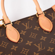 将图片加载到图库查看器，極美品 LOUIS VUITTON ルイヴィトン サックプラBB ハンドバッグ M46265 モノグラム ショルダーバッグ 2WAY PVC レザー ブラウン ゴールド金具 中古 4a005632