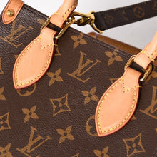 将图片加载到图库查看器，極美品 LOUIS VUITTON ルイヴィトン サックプラBB ハンドバッグ M46265 モノグラム ショルダーバッグ 2WAY PVC レザー ブラウン ゴールド金具 中古 4a005632