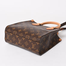 将图片加载到图库查看器，極美品 LOUIS VUITTON ルイヴィトン サックプラBB ハンドバッグ M46265 モノグラム ショルダーバッグ 2WAY PVC レザー ブラウン ゴールド金具 中古 4a005632