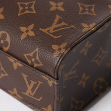 将图片加载到图库查看器，極美品 LOUIS VUITTON ルイヴィトン サックプラBB ハンドバッグ M46265 モノグラム ショルダーバッグ 2WAY PVC レザー ブラウン ゴールド金具 中古 4a005632