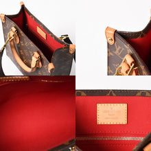 将图片加载到图库查看器，極美品 LOUIS VUITTON ルイヴィトン サックプラBB ハンドバッグ M46265 モノグラム ショルダーバッグ 2WAY PVC レザー ブラウン ゴールド金具 中古 4a005632