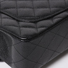 将图片加载到图库查看器，新品同様 CHANEL シャネル マトラッセ23 Wフラップ Wチェーンショルダーバッグ ランダム番台 ココマーク キャビアスキン ブラック 中古 4a005676