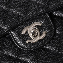 将图片加载到图库查看器，新品同様 CHANEL シャネル マトラッセ23 Wフラップ Wチェーンショルダーバッグ ランダム番台 ココマーク キャビアスキン ブラック 中古 4a005676