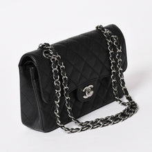 将图片加载到图库查看器，新品同様 CHANEL シャネル マトラッセ23 Wフラップ Wチェーンショルダーバッグ ランダム番台 ココマーク キャビアスキン ブラック 中古 4a005676