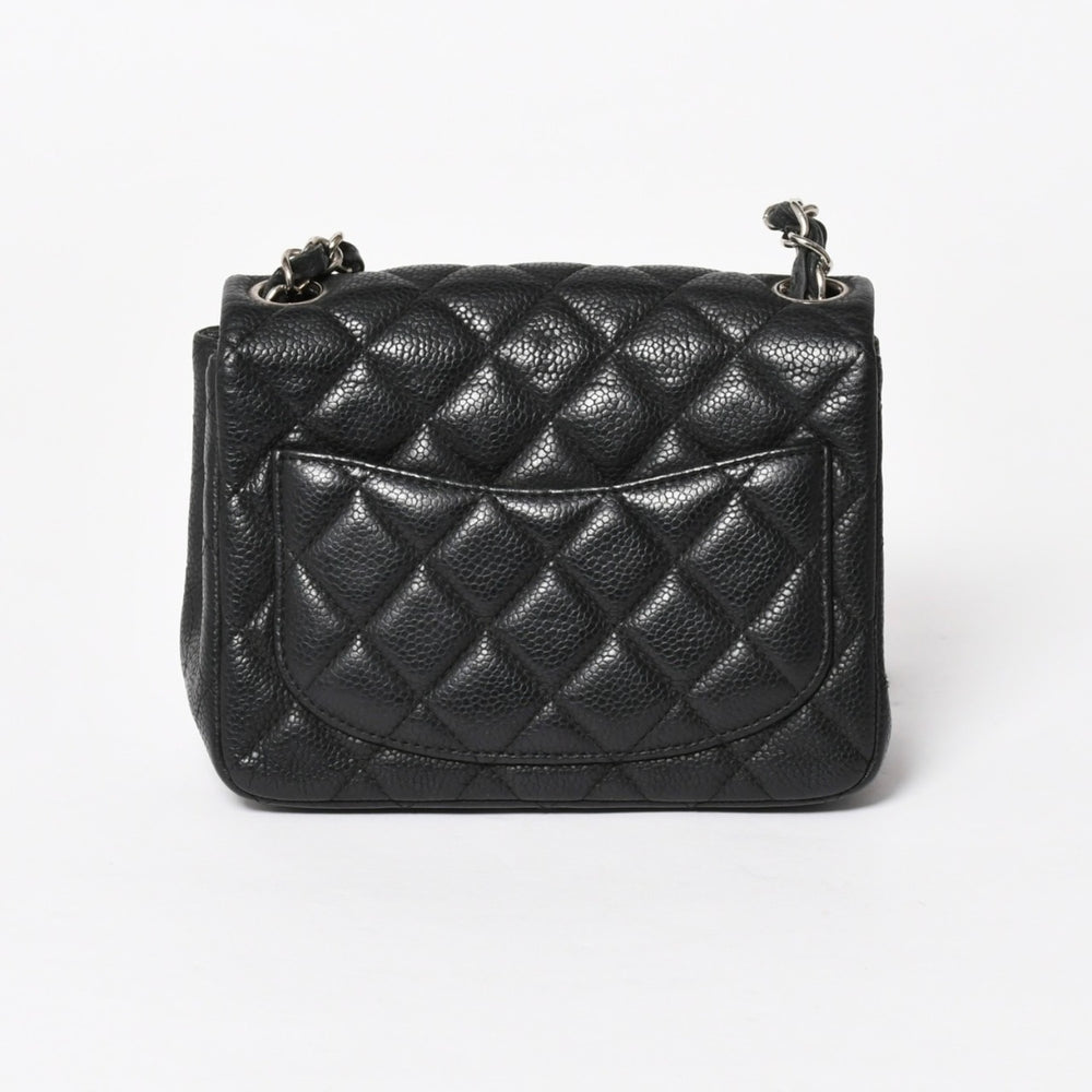 CHANEL Mini Matelasse 17 S Flap S Chain Shoulder Bag Coco Mark Caviar Skin Black Good Condition Used 4a005462