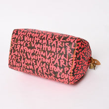 Load image into Gallery viewer, 極美品 LOUIS VUITTON ルイヴィトン モノグラム グラフィティ スピーディ30 ハンドバッグ M93704 ブラウン ピンク ゴールド金具 中古 4a005658