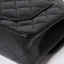 将图片加载到图库查看器，新品同様 CHANEL シャネル マトラッセ23 Wフラップ Wチェーンショルダーバッグ ランダム番台 ココマーク キャビアスキン ブラック 中古 4a005676