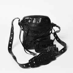 Like new BALENCIAGA Le Cagole Shoulder Bag Black Black 719065 Current Used 4a005682