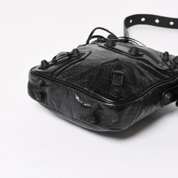 Like new BALENCIAGA Le Cagole Shoulder Bag Black Black 719065 Current Used 4a005682