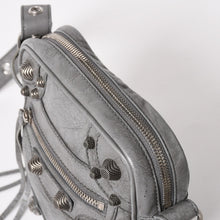 将图片加载到图库查看器，BALENCIAGA バレンシアガ ル・カゴール ショルダーバッグ グレー レザー 719065 シルバー金具 美品 中古 4a005476