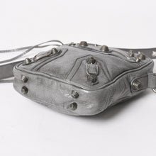 将图片加载到图库查看器，BALENCIAGA バレンシアガ ル・カゴール ショルダーバッグ グレー レザー 719065 シルバー金具 美品 中古 4a005476