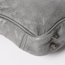 将图片加载到图库查看器，BALENCIAGA バレンシアガ ル・カゴール ショルダーバッグ グレー レザー 719065 シルバー金具 美品 中古 4a005476