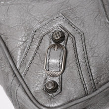 将图片加载到图库查看器，BALENCIAGA バレンシアガ ル・カゴール ショルダーバッグ グレー レザー 719065 シルバー金具 美品 中古 4a005476