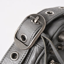 将图片加载到图库查看器，BALENCIAGA バレンシアガ ル・カゴール ショルダーバッグ グレー レザー 719065 シルバー金具 美品 中古 4a005476