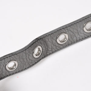 BALENCIAGA バレンシアガ ル・カゴール ショルダーバッグ グレー レザー 719065 シルバー金具 美品 中古 4a005476