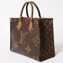 将图片加载到图库查看器，新品同様品 LOUIS VUITTON ルイヴィトン モノグラム ジャイアント リバース オンザゴーMM トートバッグ M45321 ブラウン 中古 4a005471