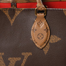 将图片加载到图库查看器，新品同様品 LOUIS VUITTON ルイヴィトン モノグラム ジャイアント リバース オンザゴーMM トートバッグ M45321 ブラウン 中古 4a005471