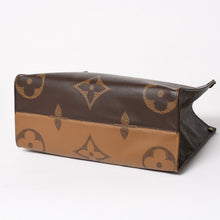 将图片加载到图库查看器，新品同様品 LOUIS VUITTON ルイヴィトン モノグラム ジャイアント リバース オンザゴーMM トートバッグ M45321 ブラウン 中古 4a005471