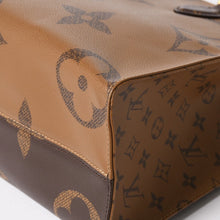 将图片加载到图库查看器，新品同様品 LOUIS VUITTON ルイヴィトン モノグラム ジャイアント リバース オンザゴーMM トートバッグ M45321 ブラウン 中古 4a005471