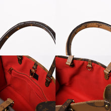 将图片加载到图库查看器，新品同様品 LOUIS VUITTON ルイヴィトン モノグラム ジャイアント リバース オンザゴーMM トートバッグ M45321 ブラウン 中古 4a005471