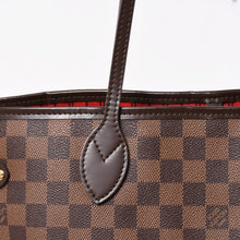 将图片加载到图库查看器，極美品 LOUIS VUITTON ルイヴィトン ネヴァーフル MM トートバッグ N40599 ダミエ エベヌ キャンバス レザー 中古 4a005644